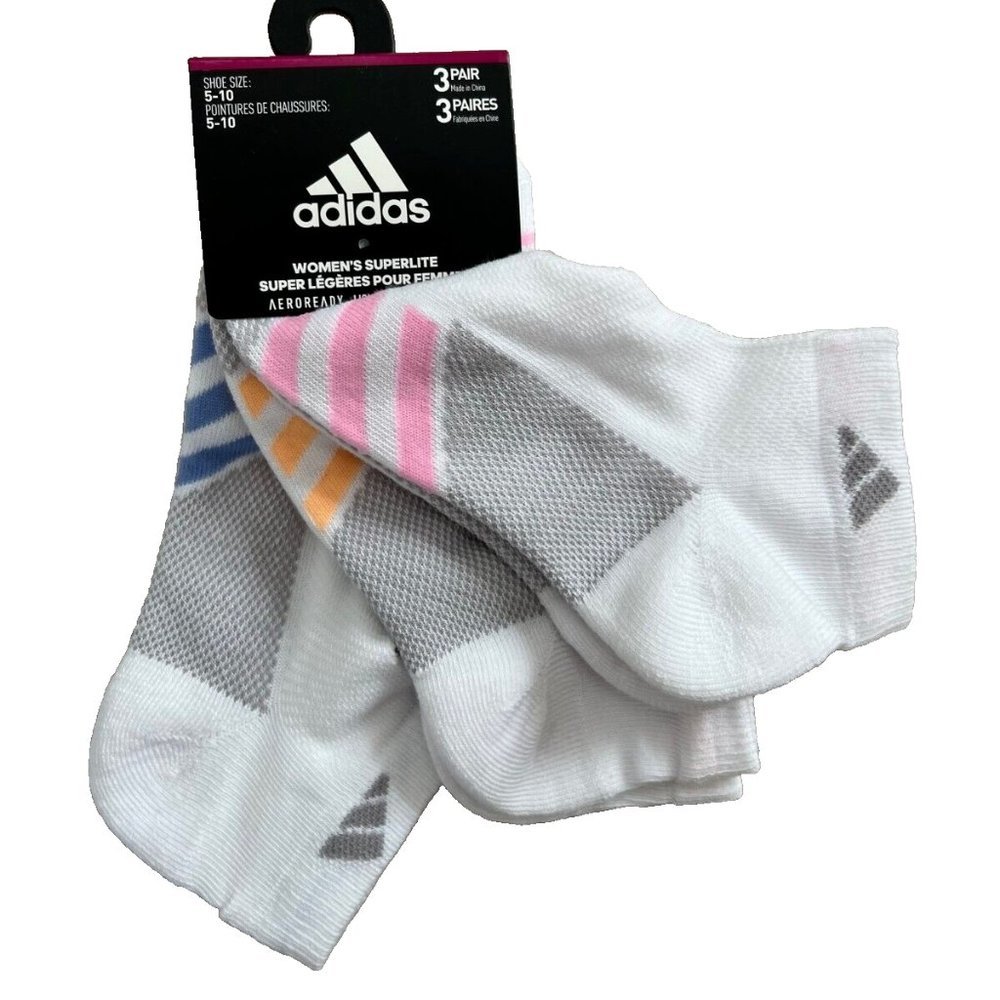 Adidas FZ7008 Set of 3 Socks White Multi